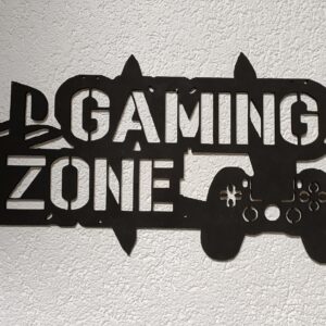 Holzdeko "Gaming Zone" schwarz